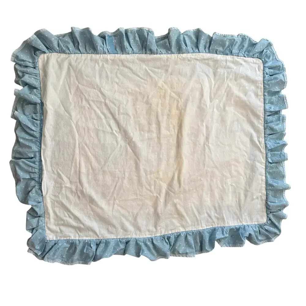 Vintage Bunny Crib Comforter 39 x 49 Nursery Quilt Easter Baby Decor